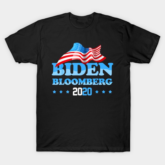 Biden Bloomberg 2020 T-Shirt by Nashida Said